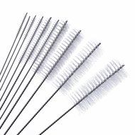 eBoot 10 Pieces Nylon Tube Brush Pipe Cleaning Brushes, White N5