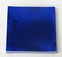 3" x 3" Dark Blue Confectionery Foil Wrappers Candy Wrappers Candy Making Supplies