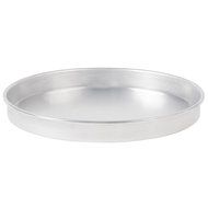 American Metalcraft A4014 14" x 1" Standard Weight Aluminum Straight Sided Pizza Pan