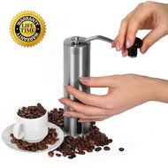 Jovs Best Premium Burr Conical Grinder for Manual Use - Professional Portable Hand Coffee Bean Mill of Stainless...