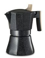 Osaka Stovetop Espresso Maker - Aluminum with Marbled Coating, Stove-Top Moka Pot &quot;Nijo Castle&quot; (6 Cup) N8
