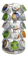 Danny's World 35 Pod K-Cup Holder, K-Cup Carousel, Coffee Pod Organizer (Chrome) N4