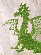 Dragon Themed Party - Cake and Cupcake Toppers N7