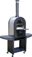 La Hacienda Stainless Steel Romano Pizza Oven, 74 by 49.6-Inch, Black