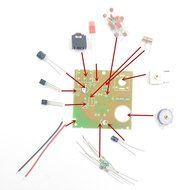 Puuli KA22429 TDA7021 87-108MHz FM low-IF Mono Receiver Radio Module DIY Kit 3V 5x5cm
