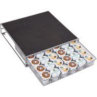 OxGord Coffee Storage Organizer for 36 K-Cups with a Rack Mat N3