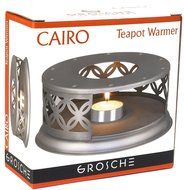GROSCHE Cairo Premium Teapot Warmer with tea lite candle. For glass teapot and other heatproof dish warming use. N3