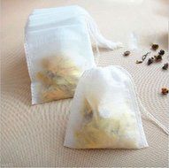 Angelduck Disposable Drawstring Tea Filter Bags, Empty Heat Seal, Pack of 100 N7