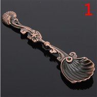Genenic Kitchen Tools Retro Coffee Spoon Tea Metal N17
