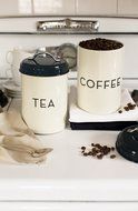 Now Designs Coffee Tin, Turquoise N10