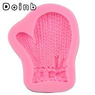 Doinb Christmas Trees Santa Claus Snowman Deer FDA Silicone Fondant Molds Outer Size 7.3x7.3x1.2cm GJM-2800 N46