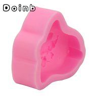 Doinb Christmas Trees Santa Claus Snowman Deer FDA Silicone Fondant Molds Outer Size 7.3x7.3x1.2cm GJM-2800 N47