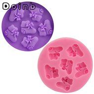 Doinb Christmas Trees Santa Claus Snowman Deer FDA Silicone Fondant Molds Outer Size 7.3x7.3x1.2cm GJM-2800 N50