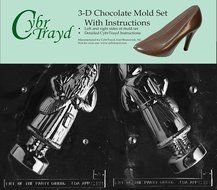 Cybrtrayd C118AB 3D Old Fashioned Santa Life of the Party Chocolate Candy Mold Bundle with 2 Molds and Exclusive...