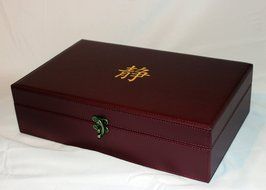 Serenity Tea Wooden and Leather Tea Box With 8 Equally Divided Compartments N17