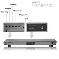 Lononvie Household TV Speaker,Wireless Bluetooth Soundbar(15.7in),10W with Subwoofer,Dual Drivers,Hands-free Calls... N5
