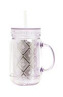 Eco one Mason Jar with seal Lid, 20-Ounce, Metallic Silver N2