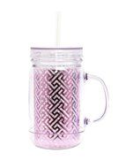 Eco one Mason Jar with seal Lid, 20-Ounce, Metallic Silver N3