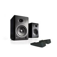 Audioengine A5+ Premium Powered Bookshelf Speakers With Stands - Pair (Black)