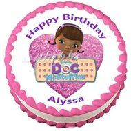 Doc McStuffins Edible Frosting Sheet Cake Topper - 7.5&quot; Round