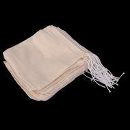 50pcs Drawstring Bags Nut Milk Tea Fruit Juice Strainer Filter Bag (white, 11 x 8cm) N49