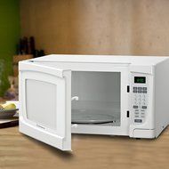 Westinghouse WCM16100W 1000 Watt Counter Top Microwave Oven, 1.6 Cubic Feet, White Cabinet N4