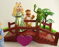 The Muppets 14 Piece Birthday Cake Topper Set Featuring Kermit the Frog, Miss Piggy, Fozzie, Gonzo, Walter, Animal... N3
