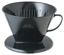 [7-12] for human Kalita plastic coffee dripper 104-KP Black # 07007 (japan import)