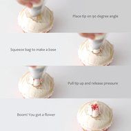 Cake Flower Tip, Homitt 7 PCS Pastry Tools Decorating Tips, Stainless Steel Icing Piping Nozzles,for Making Cakes...