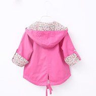 Jackets ,BeautyVan Kid Baby Girls Floral Print Coat Outerwear Girl Windbreaker Baby Jackets Clothes (L, Pink) N5