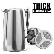 12 Cup 18/10 Stainless Steel French Press Coffee Maker | Screen Included | N4
