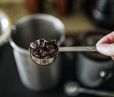 Internet's Best Set of 2 Stainless Steel Coffee Scoop | Tablespoon Set (1 Tbsp, 2 Tbsp) | Coffee Ground Measuring... N7