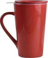 Asobu TEA TIME MUG SET a large 15 ounce loose leaf tea stainless steel infuser and porcelain mug with saucer (... N6
