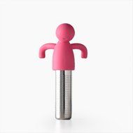 Huayoung Cute Lilliput/Dolphin Multifunctional Stainless Steel &amp; Silicone Cylinder Tea Filters Tea Infusers (Pink-L) N3