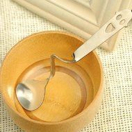 Gogoforward Creative Special Design,Coffee Spoon,Lovely Smile Graphics Curved Spoon Drink Condiment Spoon Teaspoon N7