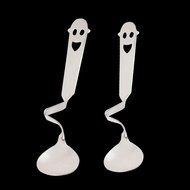 Gogoforward Creative Special Design,Coffee Spoon,Lovely Smile Graphics Curved Spoon Drink Condiment Spoon Teaspoon N9