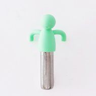 Huayoung Cute Lilliput/Dolphin Multifunctional Stainless Steel &amp; Silicone Cylinder Tea Filters Tea Infusers (Pink-L) N7