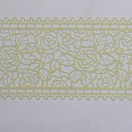Funshowcase Large Pre-Made Ready to Use Edible Cake Lace Rose Blossom Black 14-inch 10-piece Set N4