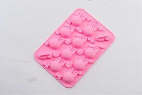 Multi-hole Silicone Lovely Rabbit Chocolate Ice Mold Cake Baking Mould Cartoon N3