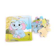 Elephants Puzzles Toys ，BeautyVan Wooden Elephants Puzzle Educational Developmental Baby Kids Training Toy N3