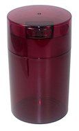 Tightvac - 1 to 6 oz Vacuum Sealed Storage Container, Red Tint Cap &amp; Body