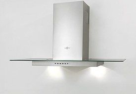 Range Hood Stainless Steel Glass 24" KA-107 NT AIR. Made in Italy. N3
