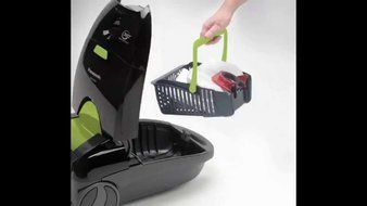 Optimum Flow Floor Canister Vacuum Cleaner HEPA Filter 24' Cord with Automatic Cord Reel, Dual Motor System
