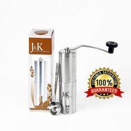 J.K Manual Ceramic Burr Coffee Grinder or Mill,Hand Mill Sleek Stainless Steel, Mini N5