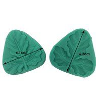 Sugarcraft Art All Purpose Maple Leaf Vein Foliage Double Veiner Fondant Silicone Mold for Fondant Cake Decoration...