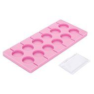 Crystallove 12-Capacity Silicone Mold, Lollipop Mold, Candy Mold, Soap Mold, Chocolate Mold with Sticks for Baking... N2