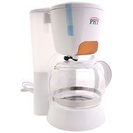 PHY Coffeemaker with Glass Carafe, Permanent Filter and Semi Transparent Water Tank (Orange) - 4-Cup/0.6L N15