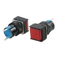 DC 12V Square Indicator Accident Signal Lamps 2 Pcs Red Light