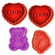 Pie Topper Cutters Cookie Stamp, Set of 4 N3