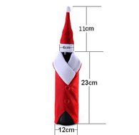 Remeehi Red Wine Bottle Cover Bags Christmas Dinner Table Decoration Home Party Decors Santa Claus Belt N6